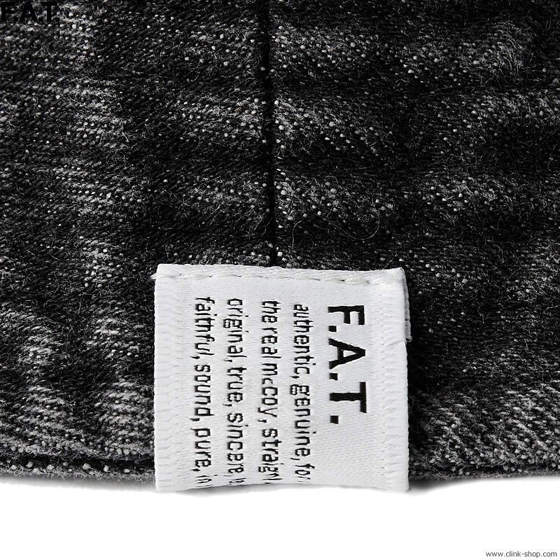 F.A.T. エフエーティー F.A.T. NICOL (BLACK) [F32410-CP05] メンズ ヘッドギア ハット デニム ブラック |  ｃｌｉｎｋ