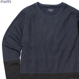 NVM エヌブイエム NVM SWITCHING LS T (NAVY) [NVM16A-CS01] メンズ Tシャツ 長袖 ネイビー ロンT