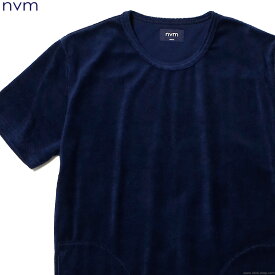 SALE セール 50％OFF NVM エヌブイエム 半袖Tシャツ メンズ オールシーズン パイル ネイビー M-XL NVM PILE RELAX SS T [NVM16S-CS03]