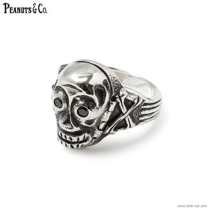 PEANUTS&COMPANY �s�[�i�b�c�A���h�J���p�j�[ �����O �V���o�[925 PEANUTS & CO. SKULL POISON RING -ZIRCONIA- (BLACK) �����Y �A�N�Z�T���[ �s�[�i�b�c�J���p�j�[ �p��