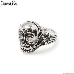 PEANUTS&COMPANY �s�[�i�b�c�A���h�J���p�j�[ �����O �V���o�[925 PEANUTS & CO. SKULL POISON RING -ZIRCONIA- (WHITE) �����Y �A�N�Z�T���[ �s�[�i�b�c�J���p�j�[ �p��