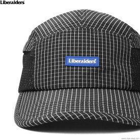 LIBERAIDERS リベレイダーズ LIBERAIDERS GRID CLOTH CAP (BLACK) #70901 メンズ ヘッドギア キャップ ナイロン ブラック