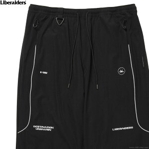 SALE �Z�[�� 30��OFF LIBERAIDERS ���x���C�_�[�Y �C�[�W�[�p���c �����Y �u���b�N �|���G�X�e��100�� M-XL LIBERAIDERS OCTA TRACK PANTS (BLACK) #77714 �����Y �{�g���X �^�E�����[�X �X�|�[�c�V�[�� �Z�b�g�A�b