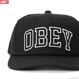 OBEY オベイ キャップ 6パネル ブラック OBEY RUSH 6PANEL CLASSIC SNAPBACK CAP (BLACK) メンズ ヘッドギア スナップバックキャップ
