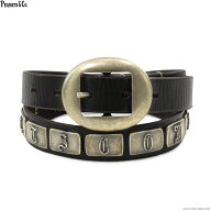 PEANUTS&COMPANY ピーナッツアンドカンパニー ベルト レザー ブラス 真鍮 PEANUTS & CO. STUDS BELT (BRO…