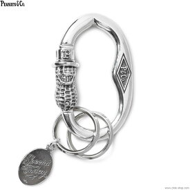 PEANUTS&COMPANY ピーナッツアンドカンパニー PEANUTS & CO. PEANUTS CARABINER (SILVER) メンズ アクセサリー キーチェーン ピーナッツカンパニー