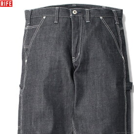 SALE セール 50％OFF RIFE ライフ ペインター メンズ デニム 綿100％ 30-36 RIFE PAINTER PANTS 01 - 13oz INDIGO ボトムス インディゴ