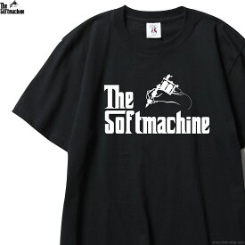 SOFTMACHINE ソフトマシーン 半袖Tシャツ メンズ オールシーズン 綿100％ ブラック M-XL SOFTMACHINE GOD-T (BLACK) タトゥーデザイン TATTO TEE