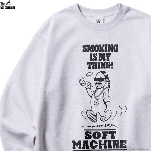 SOFTMACHINE �\�t�g�}�V�[�� �X�E�F�b�g �����Y �t�H�~�� ��75�� �|���G�X�e��25�� �O���[ M-XL SOFTMACHINE MY THING SWEAT (GRAY) TATTO �^�g�D�[�f�U�C�� �N���[�l�b�N