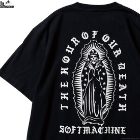 SOFTMACHINE ソフトマシーン 半袖Tシャツ メンズ オールシーズン 綿100％ ブラック M-XL SOFTMACHINE LAST TIME-T (BLACK) タトゥーデザイン TEE