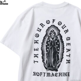 SOFTMACHINE ソフトマシーン 半袖Tシャツ メンズ オールシーズン 綿100％ ホワイト M-XL SOFTMACHINE LAST TIME-T (WHITE) タトゥーデザイン TEE