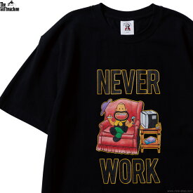 SOFTMACHINE ソフトマシーン 半袖Tシャツ メンズ オールシーズン 綿100％ ブラック M-XL SOFTMACHINE NEVER WORK-T (BLACK) タトゥーデザイン TEE
