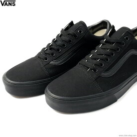 VANS ヴァンズ スニーカー メンズ オールシーズン キャンバス ブラック US8-US10 26cm-28cm VANS OLD SKOOL BLACK/BLACK バンズ オールドスクール 定番 スケートボーディング BMX