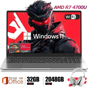 �y�������b�I�z�p�\�R�� �m�[�g�p�\�R�� office�t�� �m�[�g�p�\�R�� 15.6�C���`IPS�t�� �t��HD ������32GB DDR4 SSD 512GB Win11���� WiFi BT4.0 HDMI �������M�É� �V�i AMD Ryzen 7 4700U