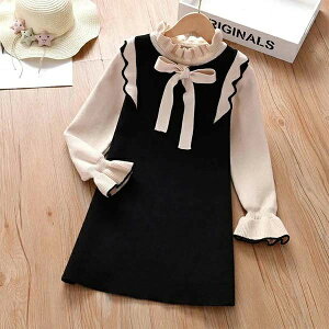 【P5倍!2780→実質2641円 10/27まで】ニット ワンピース キッズ 子供服 女の子 ニットセーター 子ども服 女児 子供ドレス 結婚式 おしゃれ 可愛い 七五三 入学 入園 幼稚園 小学生 誕生日 プレゼ