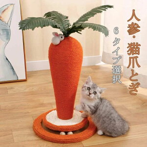 【100枚!10%COUPON→実質3887円 10/24まで】猫 爪とぎ ポール にんじん 爪研ぎ 猫用 麻 猫つめとぎ キャットタワー 猫用品 ペット用 おもちゃ インテリア 爪磨き 爪みがき おしゃれ 可愛い 人気 イ