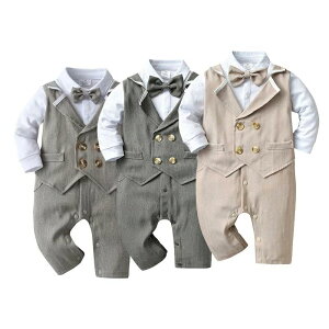 【P5倍!3285→実質3121円 10/27まで】ベビー服 ロンパース 男の子 フォーマル カバーオール 赤ちゃん 結婚式 七五三 おしゃれ 可愛い 70 80 90 95cm 子ども服 紳士服 入園式 卒園式 初節句 発表会 お