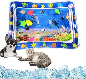 【先着順6/4 20時・クーポンで半額】猫用 プレイマット 猫用水遊びマット マット水プレイマット ペットの遊び用 猫用おもちゃ 涼しく ペット 子供 水遊びマット 水プレイマット 水感覚プレイマット ポータブル猫ベッド