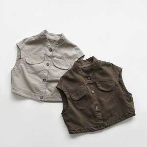 【P5倍!2980→実質2831円 10/27まで】ベスト キッズ 男の子 女の子 ベビー服 トップス 綿 ジュニア カットソー ユニセックス 子ども服 赤ちゃん おしゃれ 可愛い 幼稚園 小学生 80cm 90cm 100cm 110cm 1