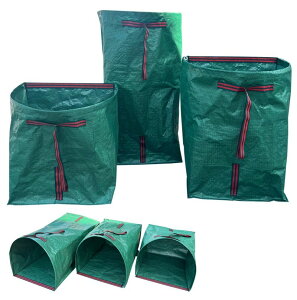 【新発売限定記念価格!】ガーデンバッグ 大容量【150L/200L/270L】2個セット ガーデンバケツ 収穫袋 収穫バッグ 収草袋 りとり集草バッグ ガーデンバック 落ち葉入れ 折り畳み 自立式 ガーデ