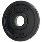 [ウェイトプレート]IVANKO RUBKOオリンピックラバープレート2.5kg×1枚【エクササイズ用プレート