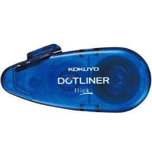 【1000円以上お買い上げで送料無料♪】テープのり ドットライナー フリック つめ替えタイプ 本体 青 6mm幅 12m巻 強粘着 コクヨ - メール便発送