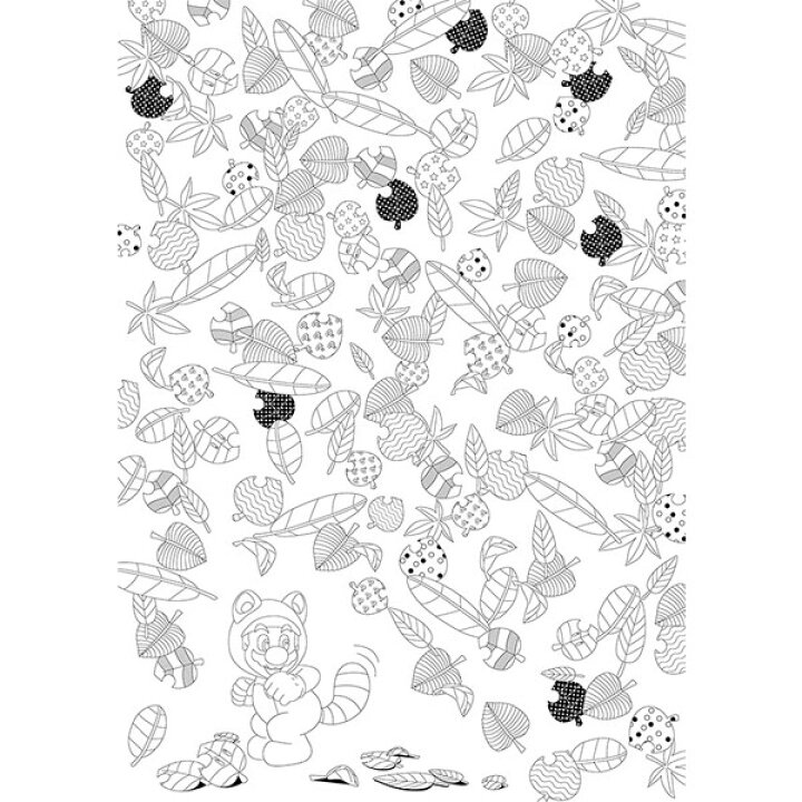楽天市場 1000円以上お買い上げで送料無料 塗り絵セレクション スーパーマリオ キャラクター 大人 子供 メール便発送 Clips クリップス