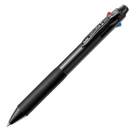 【1000円以上お買い上げで送料無料♪】ぺんてる ビクーニャ 4色ボールペン 0.7mm ブラック BXC47A - メール便発送
