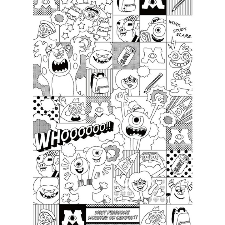 楽天市場 1000円以上お買い上げで送料無料 塗り絵セレクション ピクサー キャラクターズ トイストーリー モンスターズインク ニモ ドリー 大人 子供 メール便発送 Clips クリップス