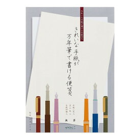 【1000円以上お買い上げで送料無料♪】きれいな手紙が万年筆で書ける便箋 無罫A 就活 ビジネス 美文字 - メール便発送