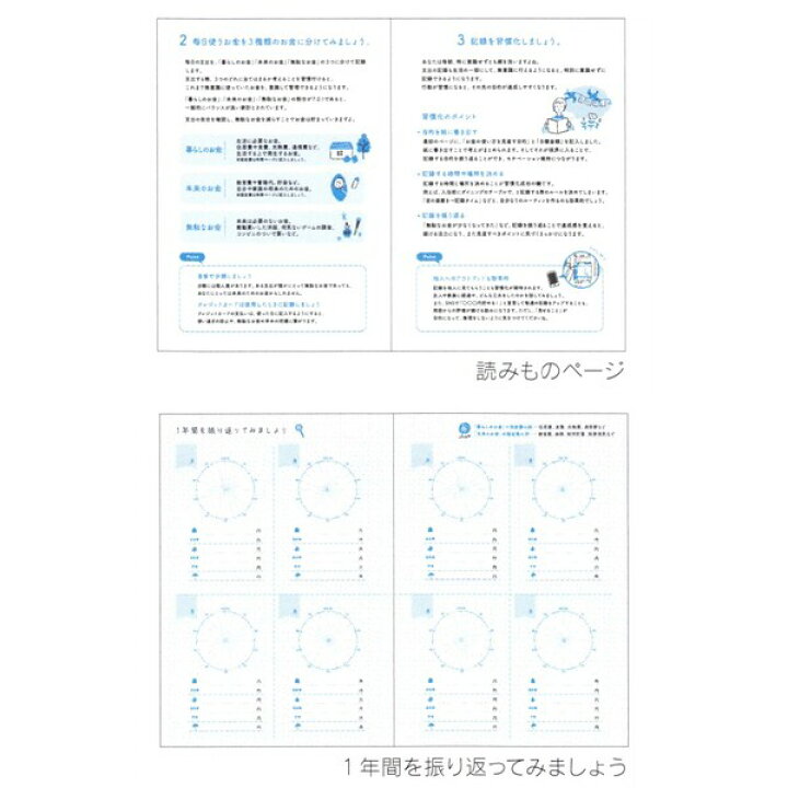 楽天市場 送料無料 家計簿 もう無駄遣いしない お金の記録帳 A5 見える化 メール便発送 Clips クリップス