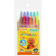 【送料無料】それいけ!アンパンマン くるくるくれよん 12色入 2歳/3歳/4歳 繰り出し式クレヨン マイファ…