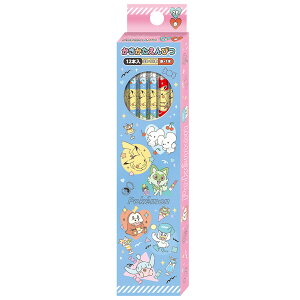 【送料無料】ポケットモンスター カラフルポップ かきかたえんぴつ 2B 銀軸 2025年モデル 鉛筆 六角軸 1ダース 12本入 入学 ショウワノート - メール便発送