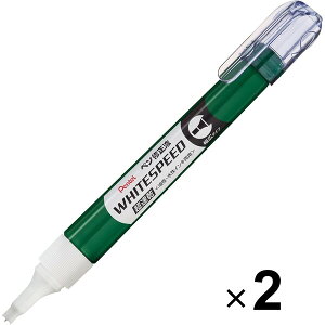 【1000円以上お買い上げで送料無料♪】ぺんてる 修正液 ホワイトスピード 2個セット - メール便発送
