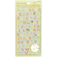 【送料無料】ポムポムプリン 【正規品】 ボンボンドロップシール もじ ステッカー SNS 話題 人気 かわい…