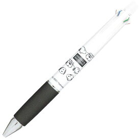 【送料無料】スヌーピー&ブラザーズ ジェットストリーム 4&1 0.5mm 軸色ホワイト 4色ボールペン 黒/赤/青/緑 油性 速乾 シャープペン - メール便発送