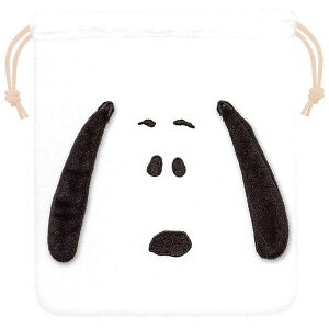 【送料無料】スヌーピー キャラクター ダイカット 巾着 小物入れ コップ袋 通園 通学 カミオジャパン - メール便発送