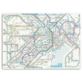 【1000円以上お買い上げで送料無料♪】鉄道路線図 下敷き 首都圏 A4 半透明 東京近郊 JR 私鉄 地下鉄 電車 子供 大人 ギフト プレゼント 東京カートグラフィック - メール便発送