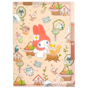 【1000円以上お買い上げで送料無料♪】サンリオキャラクターズ×たけいみき A5 クリアファイル マイメロディ リトルレッド 3ポケット 金箔押し かわいい ミドリ - メール便発送