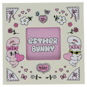 【1000円以上お買い上げで送料無料♪】エスターバニー esther bunny 窓付きスクエアメモ クリーム 4柄×各20枚 両面印刷 韓国 人気 かわいい サンスター文具 - メール便発送