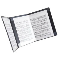 【送料無料】譜面隠し 発泡美人 A4 3面 ブラック FB-8001 ファイル 折りたたみ シンプル 音楽 ピアノ 楽…