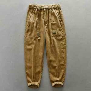 パンツ メンズ 男性用 綿麻 ワークパンツ カジュアルパンツ ロングパンツ 薄手 ブラック ダークグレー ブルーグリーン カーキ カラメル M L XL 2XL 3XL 4XL(x2)