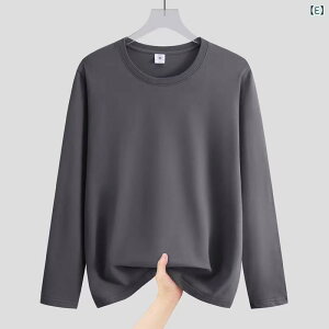 Tシャツ メンズ 長袖 ルーズフィット ポリエステル 秋物 カットソー トップス 無地 ホワイト ブラック グレー グリーン カーキ ネイビー 大きいサイズ