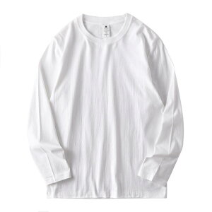 Tシャツ メンズ 男性用 長袖 トップス カットソー コットン 綿 無地 クルーネック プリン 秋冬 インナー デイリー 普段使い