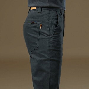 カジュアルパンツ メンズ 男性用 ストレート 伸縮性 コットンパンツ 厚手 裏起毛 普段使い ビジネス グレー 黒 カーキ