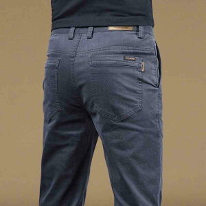 パンツ メンズ 男性用 ズボン 秋冬 裏起毛 暖か ストレート ビジネス カジュアル ロングパンツ グレー ブラック カーキ ネイビー 無地 コットン 綿 伸縮性