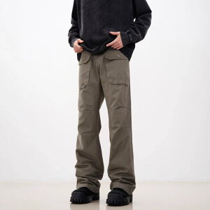 パンツ メンズ カーゴパンツ ワークパンツ ミリタリーパンツ ワイド ゆったり 無地 普段使い 部屋着 アウトドア 春秋