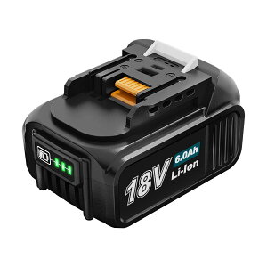 �y���ǂ�������+USB�|�[�g�[�d�t���z BL1860B �}�L�^ �݊��o�b�e���[ 6000mAh �}�L�^ 18v �݊� �o�b�e���[ �c�ʕ\�� ���`�E���C�I���o�b�e���[ �}�L�^ �o�b�e���[�E�[�d��E�|���@�E�d���H�� BL1