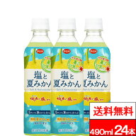 【 送料無料 】【 1ケース 】えひめ飲料 POM 塩と夏みかん 490ml 24本 水分補給 熱中症対策 ナトリウム …