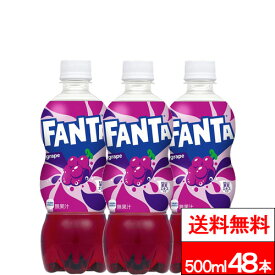【 全国配送対応 】【 送料無料 】【 コカ・コーラ 】ファンタグレープ 500ml 24本×2箱（計48本）ファンタ グレープ 500 まとめ買い ペットボトル fanta ぶどう ブドウ 炭酸ジュース 炭酸飲料 ケース